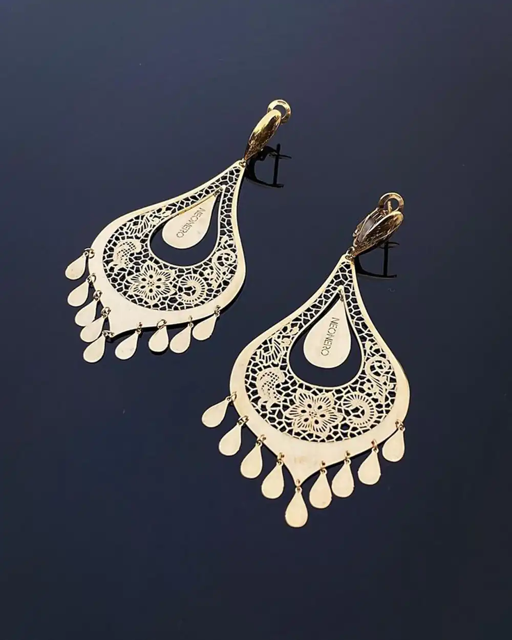 مدل گوشواره شرشره ای طلا