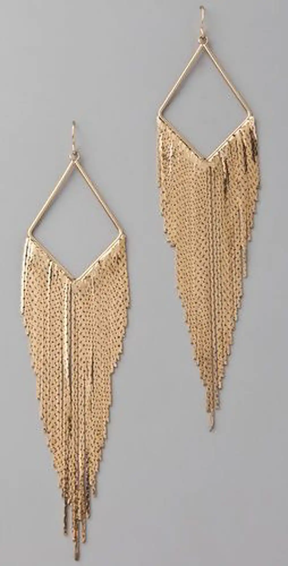 مدل گوشواره شرشره ای طلا