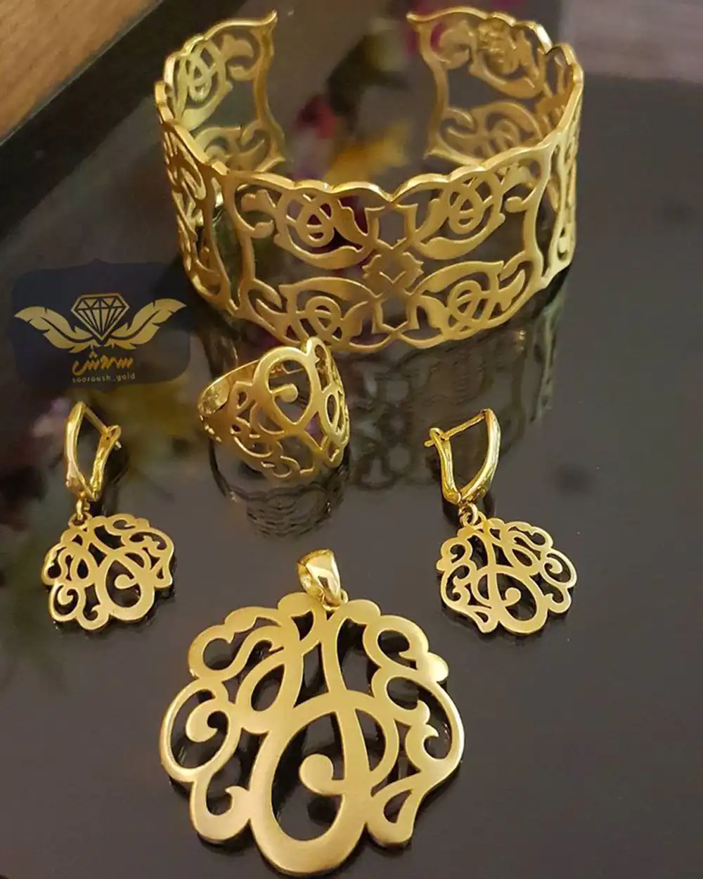 مدل سرویس طلا جدید عروس