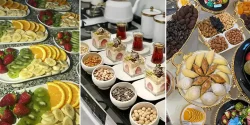 پذیرایی بعد شام از مهمان با تزیینات شیک برای بانوان خوش سلیقه