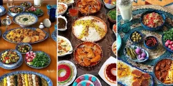 سفره آرایی غذای سنتی با دیزاین زیبا برای بانوان خوش سلیقه و کدبانو