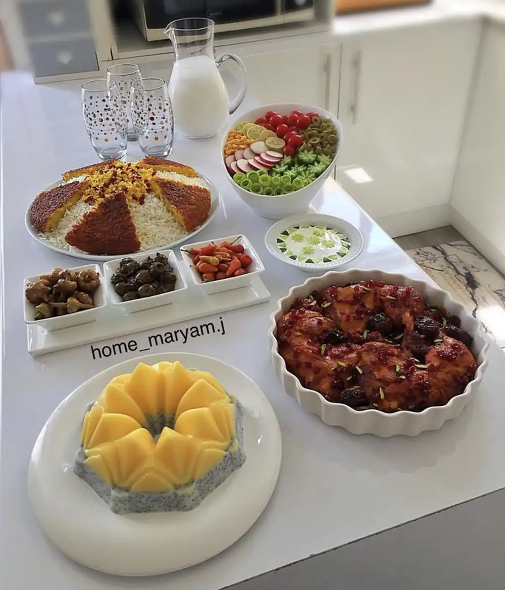 سفره آرایی غذای سنتی