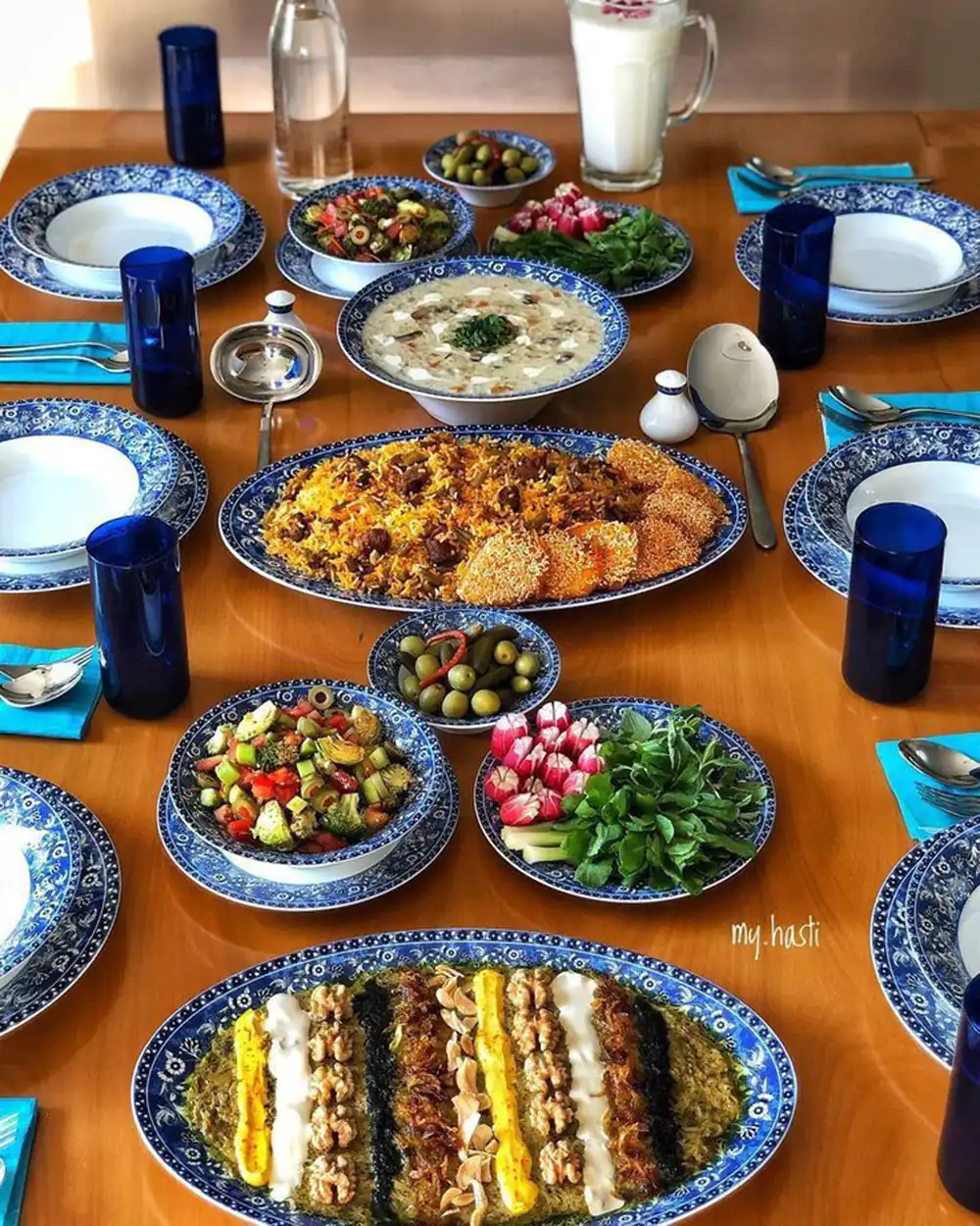 سفره آرایی غذای سنتی