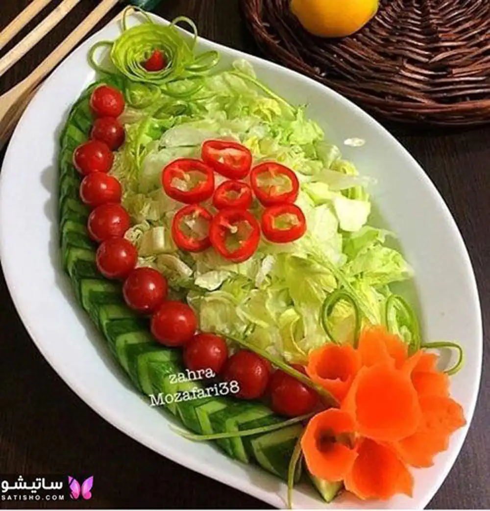 تزیین خیار و هویج
