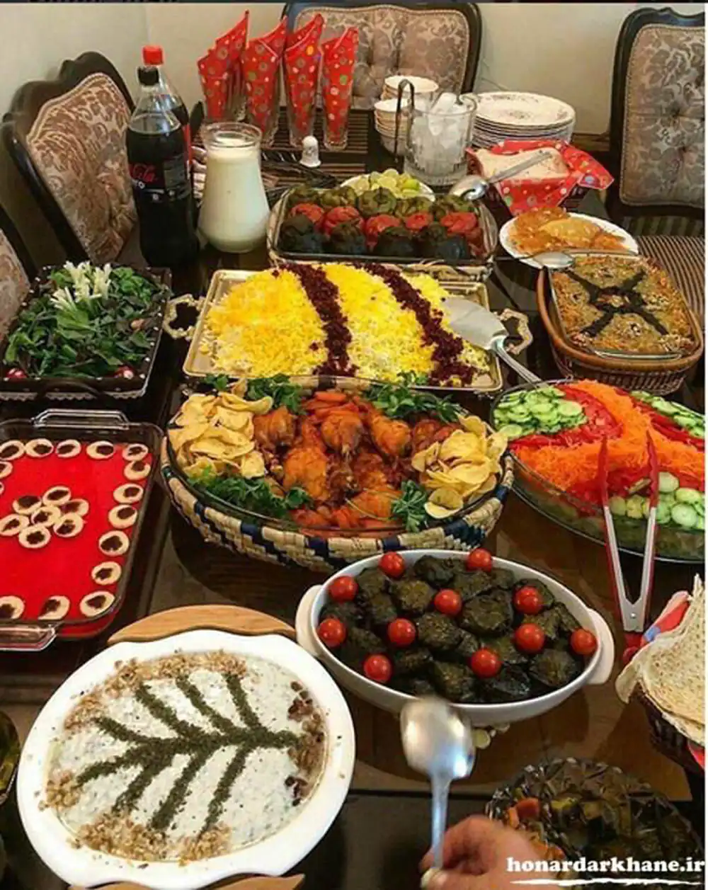 تزیین سفره آرایی غذا