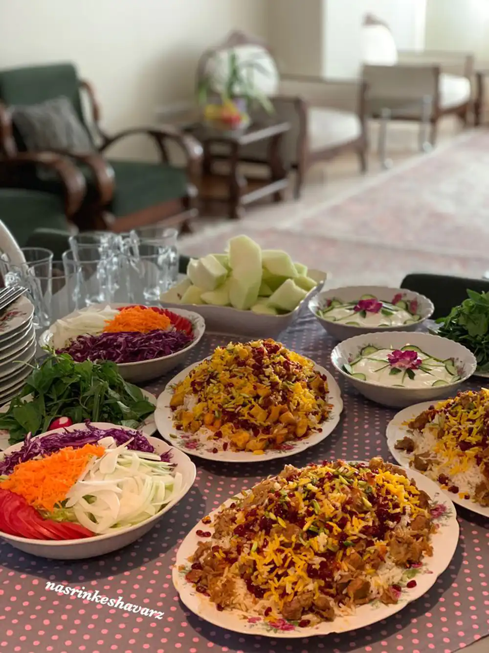 تزیین سفره آرایی غذا