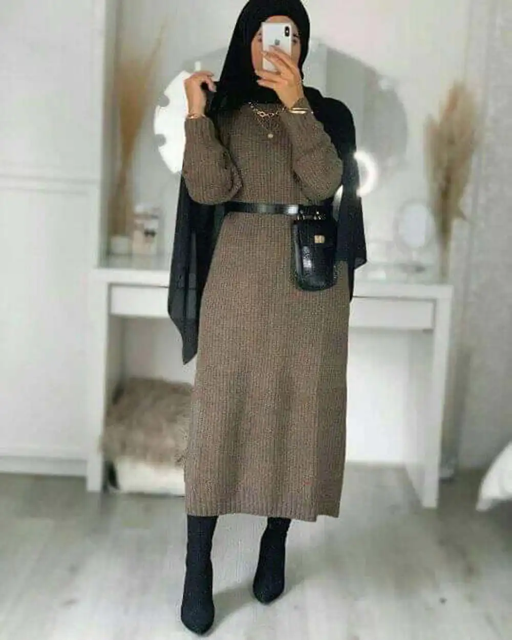 تیپ زمستانی دخترانه با حجاب
