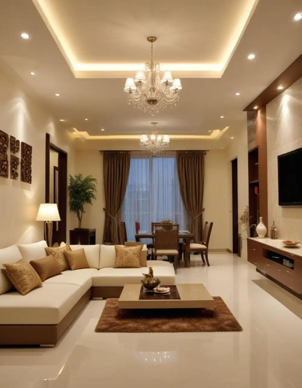 چیدمان اتاق تلویزیون