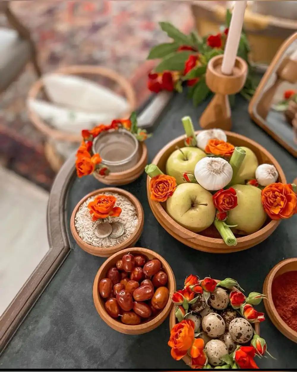 مدل هفت سین چوبی