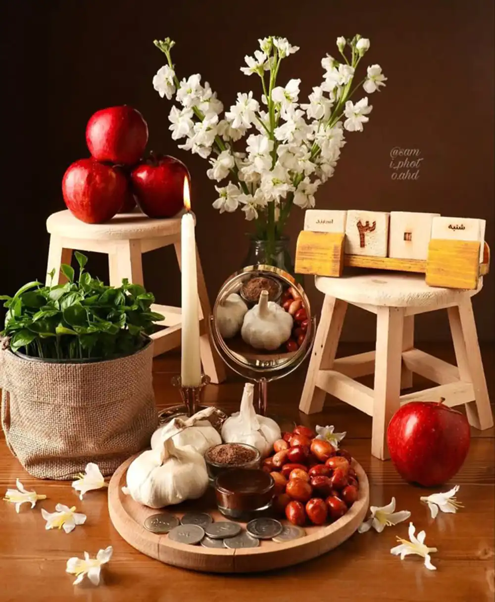 مدل هفت سین چوبی