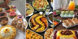 تزیین غذا و سفره آرایی شیک برای مهمانی های خاص و جشن های خانوادگی