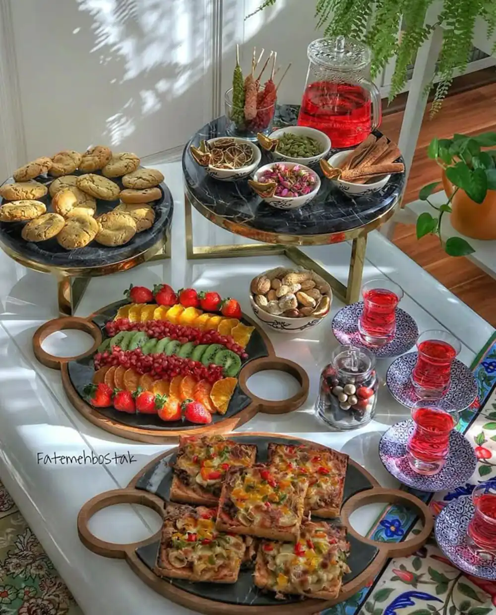 تزیین غذا و سفره آرایی