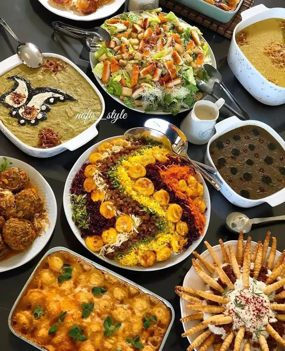 تزیین غذا و سفره آرایی