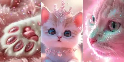عکس گربه فانتزی برای پروفایل و صفحه گوشی از جدیدترین طرح های پینترستی
