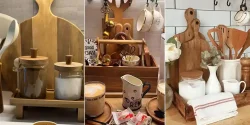 چیدن وسایل چوبی آشپزخانه برای داشتن دکوراسیونی شیک و امروزی