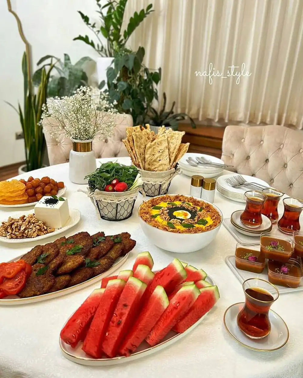 سفره افطاری لاکچری