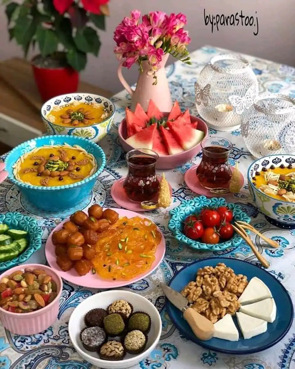 سفره افطاری مهمانی