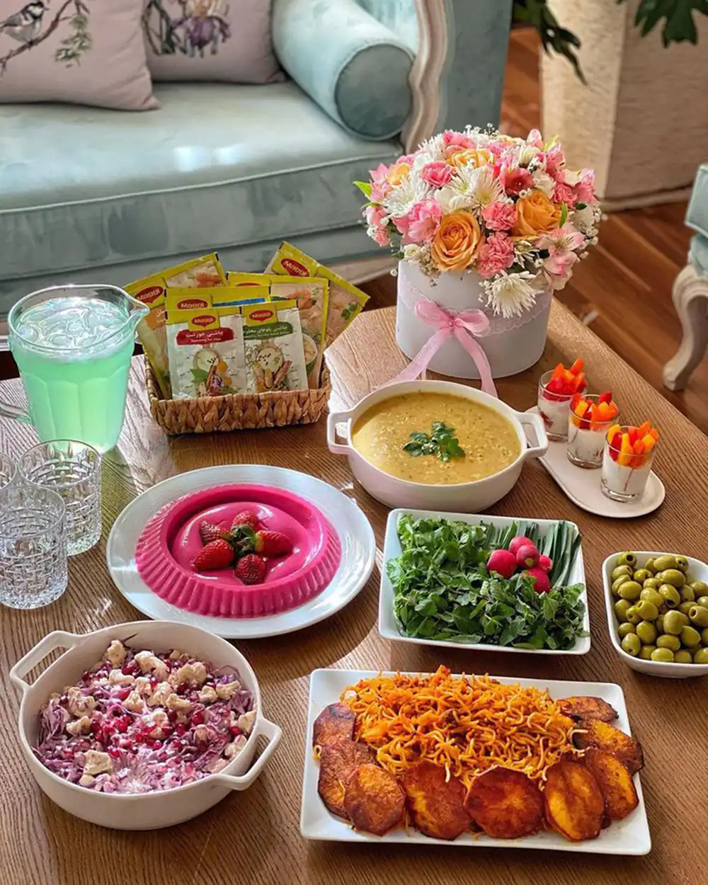 تزیین بشقاب غذا