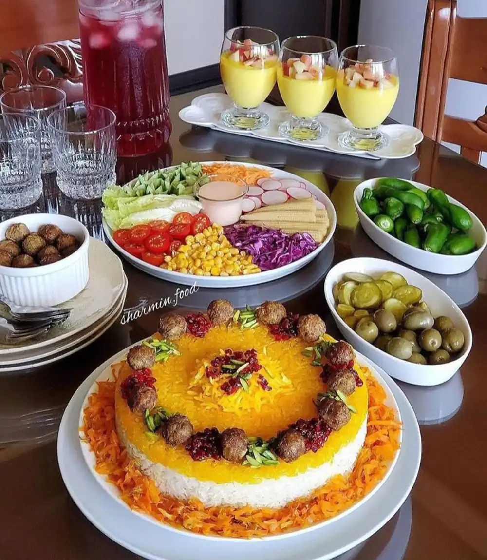 تزیین بشقاب غذا