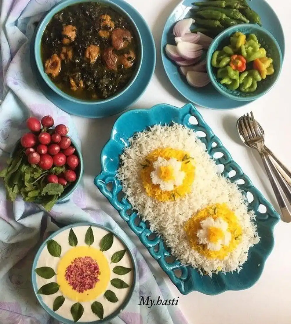 تزیین بشقاب غذا