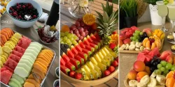 تزیین بشقاب میوه ساده و شیک برای مهمانی ها از جدیدترین ایده های پینترستی