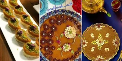 تزیین حلوا برای سفره افطاری شیک و مجلسی برای مهمانی های رمضان