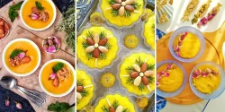 تزیین شله زرد تک نفره شیک و مجلسی برای نذری ها و مراسم افطاری