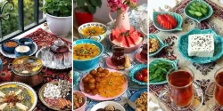 تزیین سفره افطاری دو نفره شیک و ساده با ایده های اینستاگرام