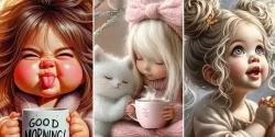 عکس کیوت برای پروفایل از تصاویر انیمیشنی دخترانه و فانتزی