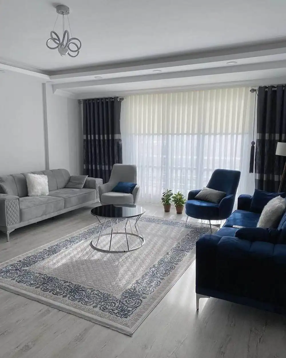 چیدمان منزل با فرش طوسی