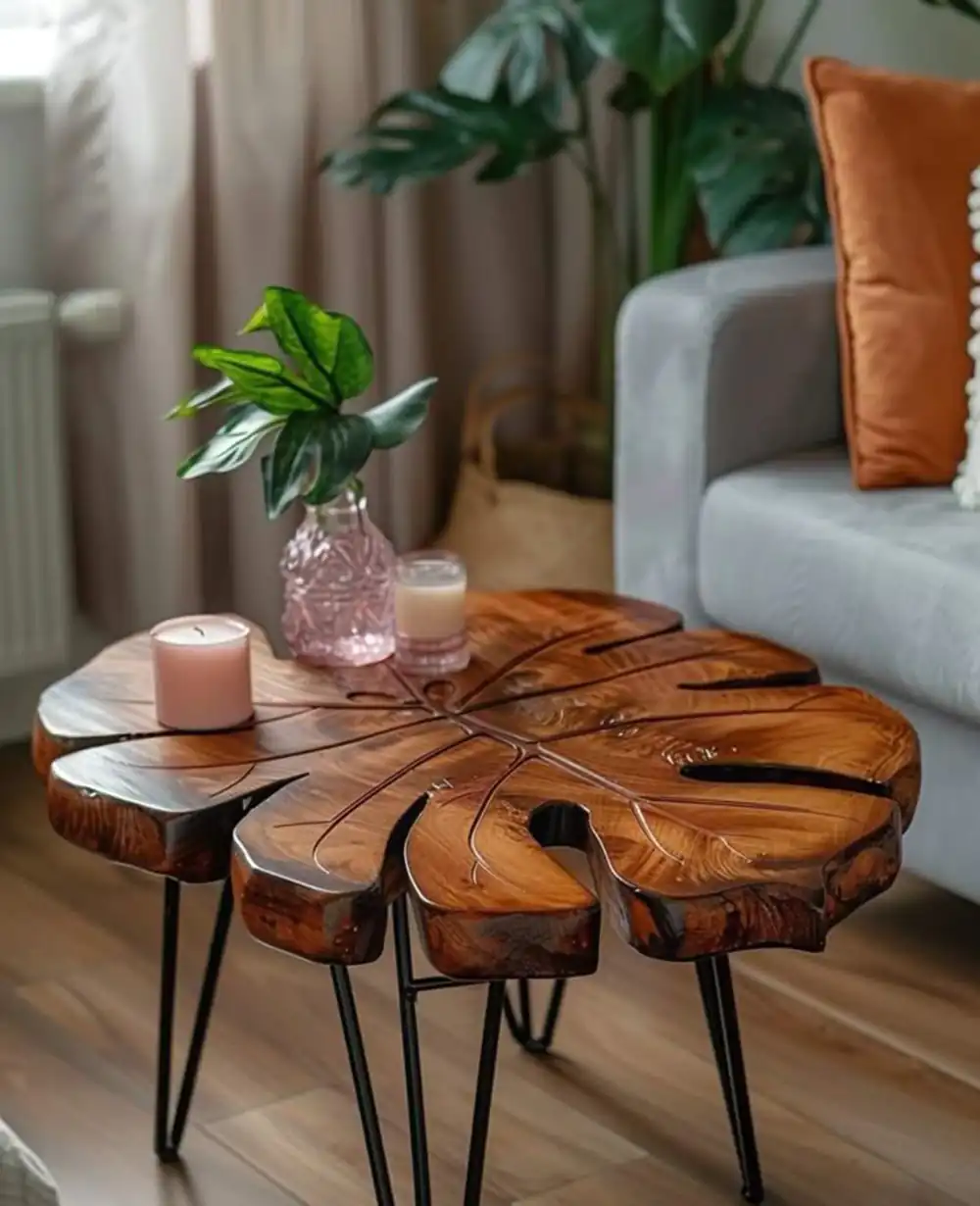 چیدمان روی میز جلو مبلی