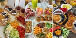 چیدمان صبحانه شیک و سالم برای افراد خوش ذوق و علاقه مند به دیزاین