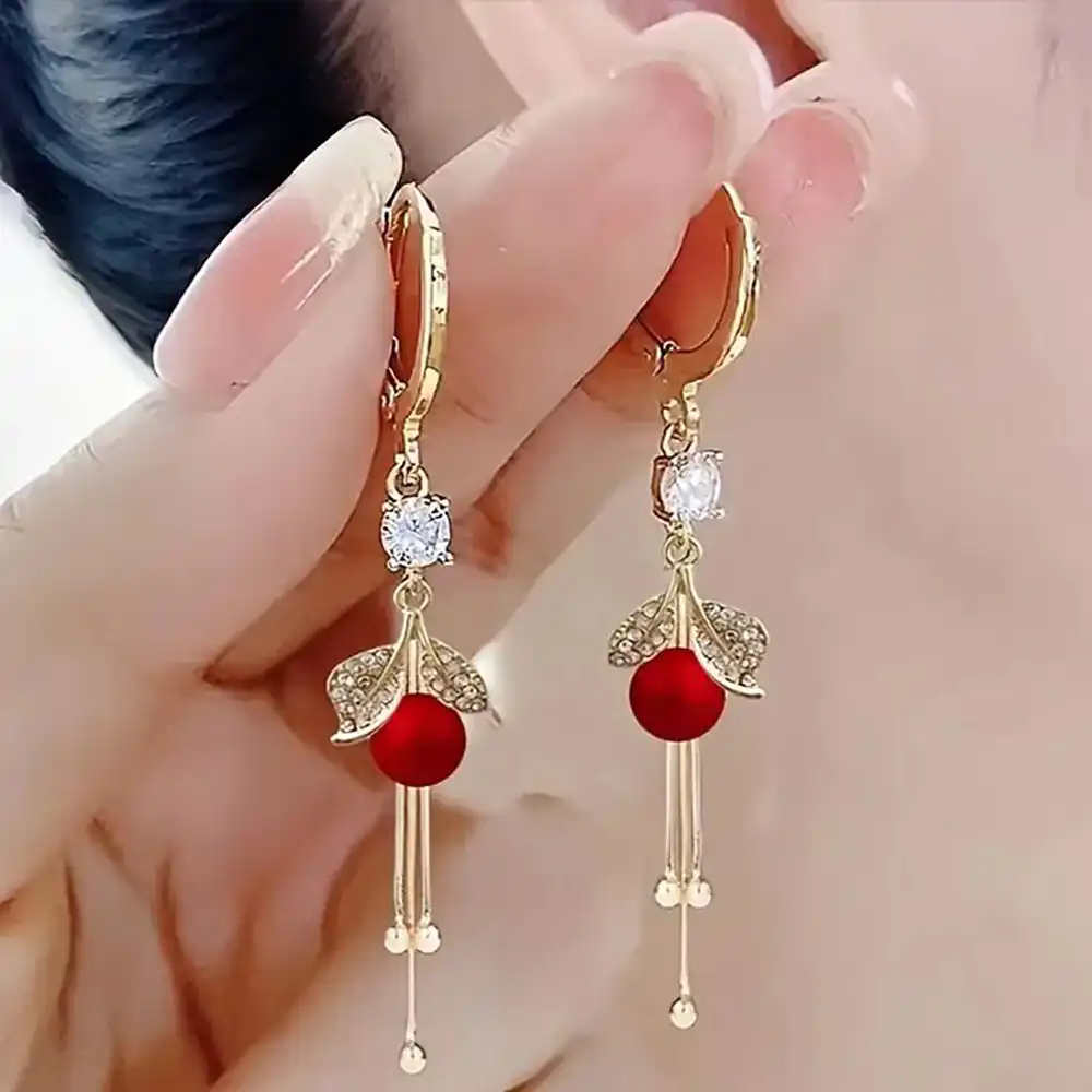 مدل گوشواره با سنگ عقیق