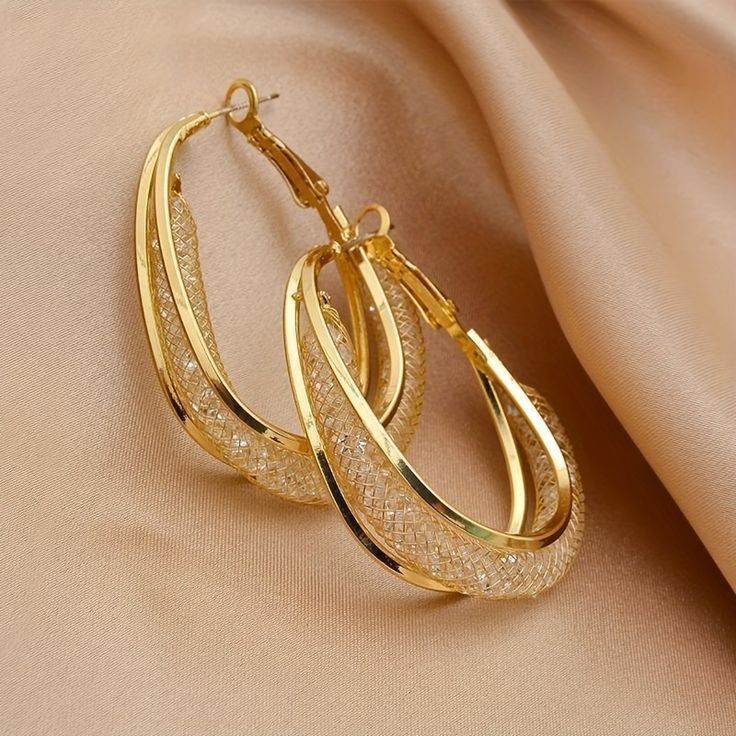 مدل گوشواره حلقه ای طلا