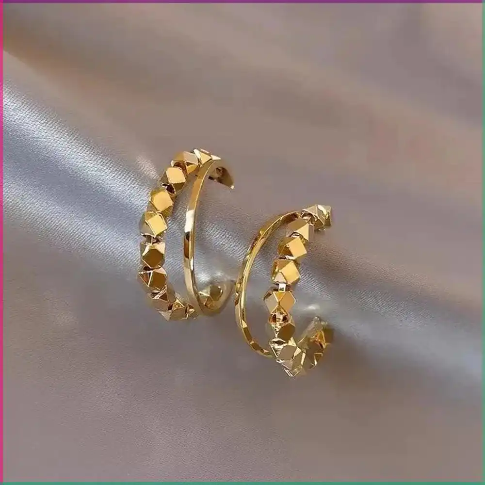 مدل گوشواره حلقه ای طلا