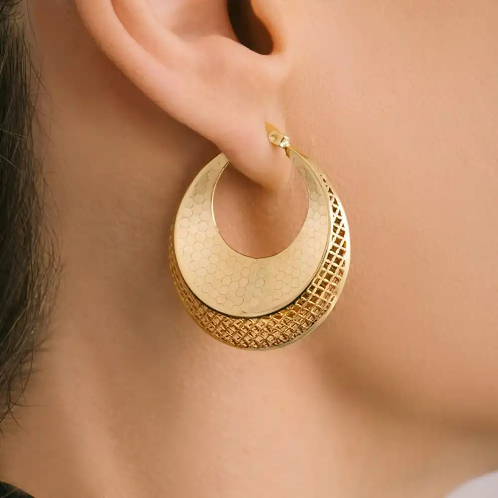 مدل گوشواره حلقه ای طلا