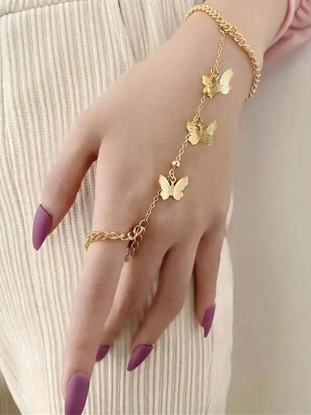 مدل دستبند پروانه ای طلا