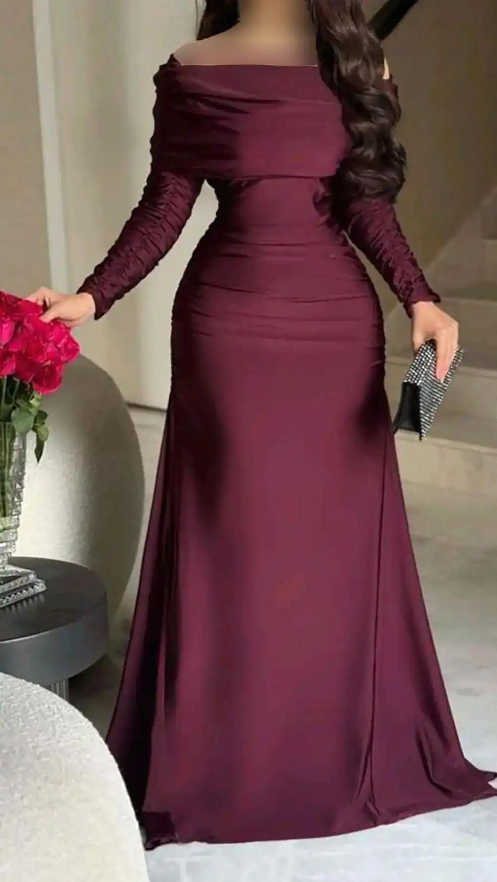 مدل پیراهن بلند مجلسی ساده