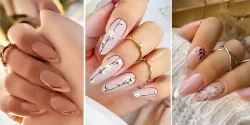 طراحی ناخن صورتی ملایم شیک و دخترانه از جدیدترین ژورنال های بهاری