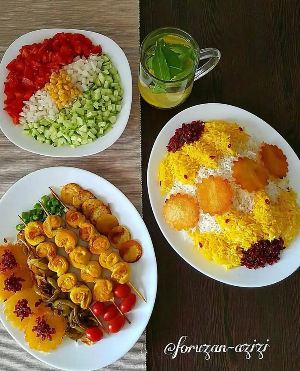 تزیین انواع غذا