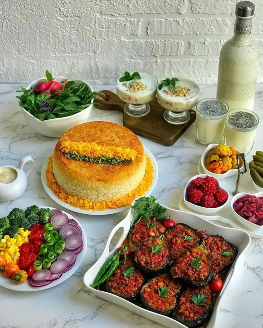 تزیین انواع غذا