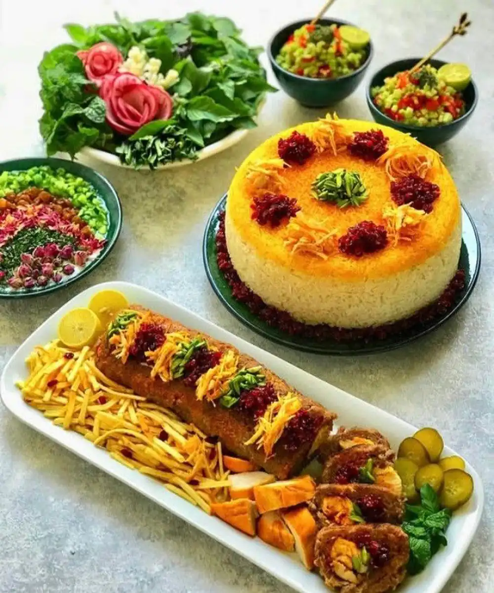تزیین انواع غذا