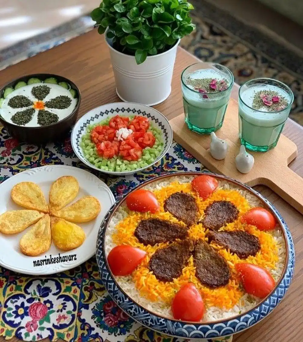 تزیین انواع غذا