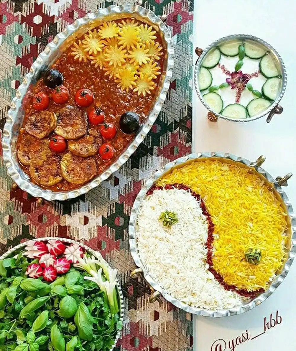 تزیین انواع غذا