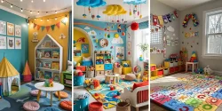 دیزاین اتاق بازی کودک دنیایی شاد و خلاق برای کوچولوهای دوست داشتنی