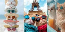 عکس گربه با عینک آفتابی؛ بانمکترین سوژه برای شبکههای اجتماعی!