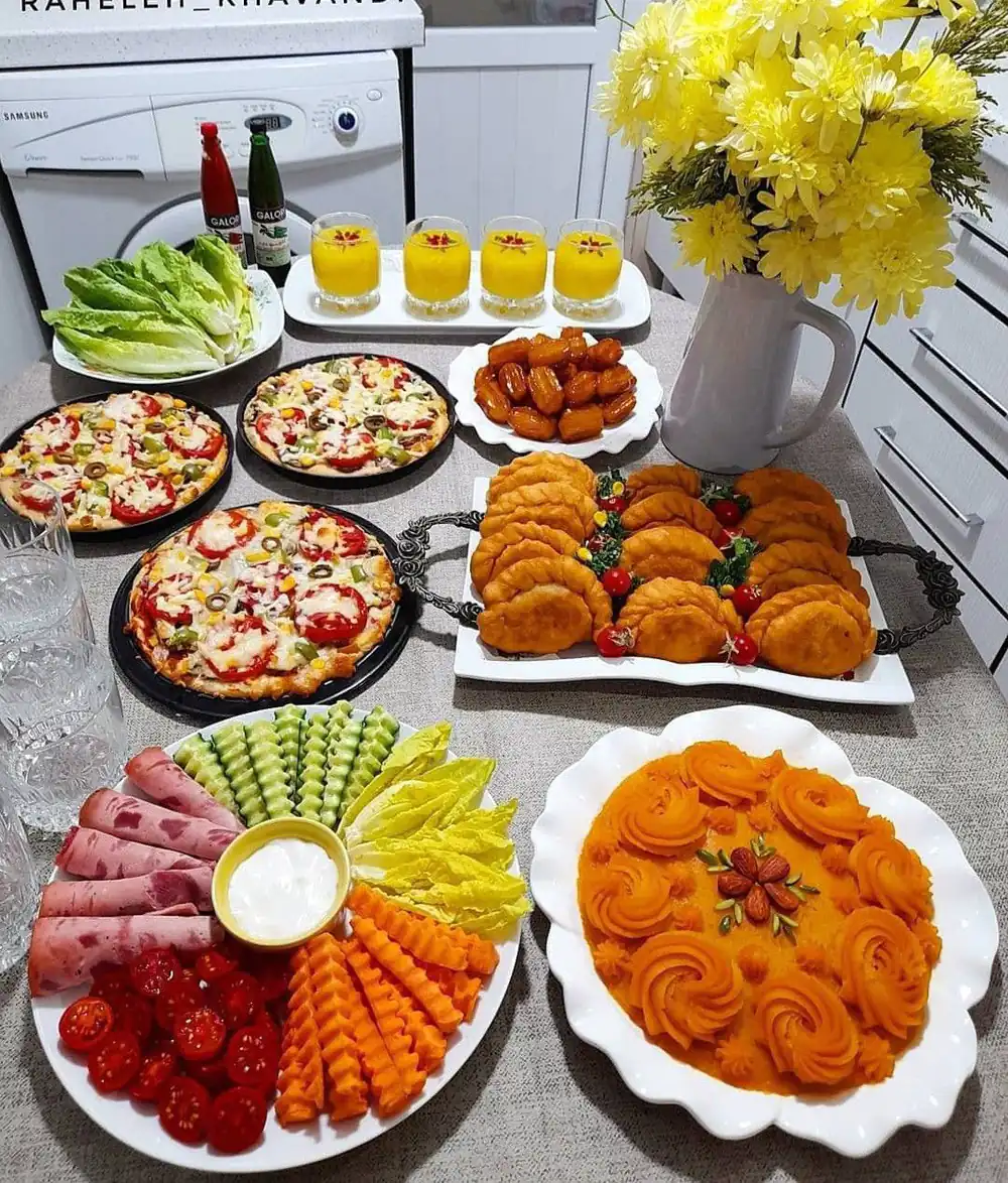 تزیین غذا ساده و شیک