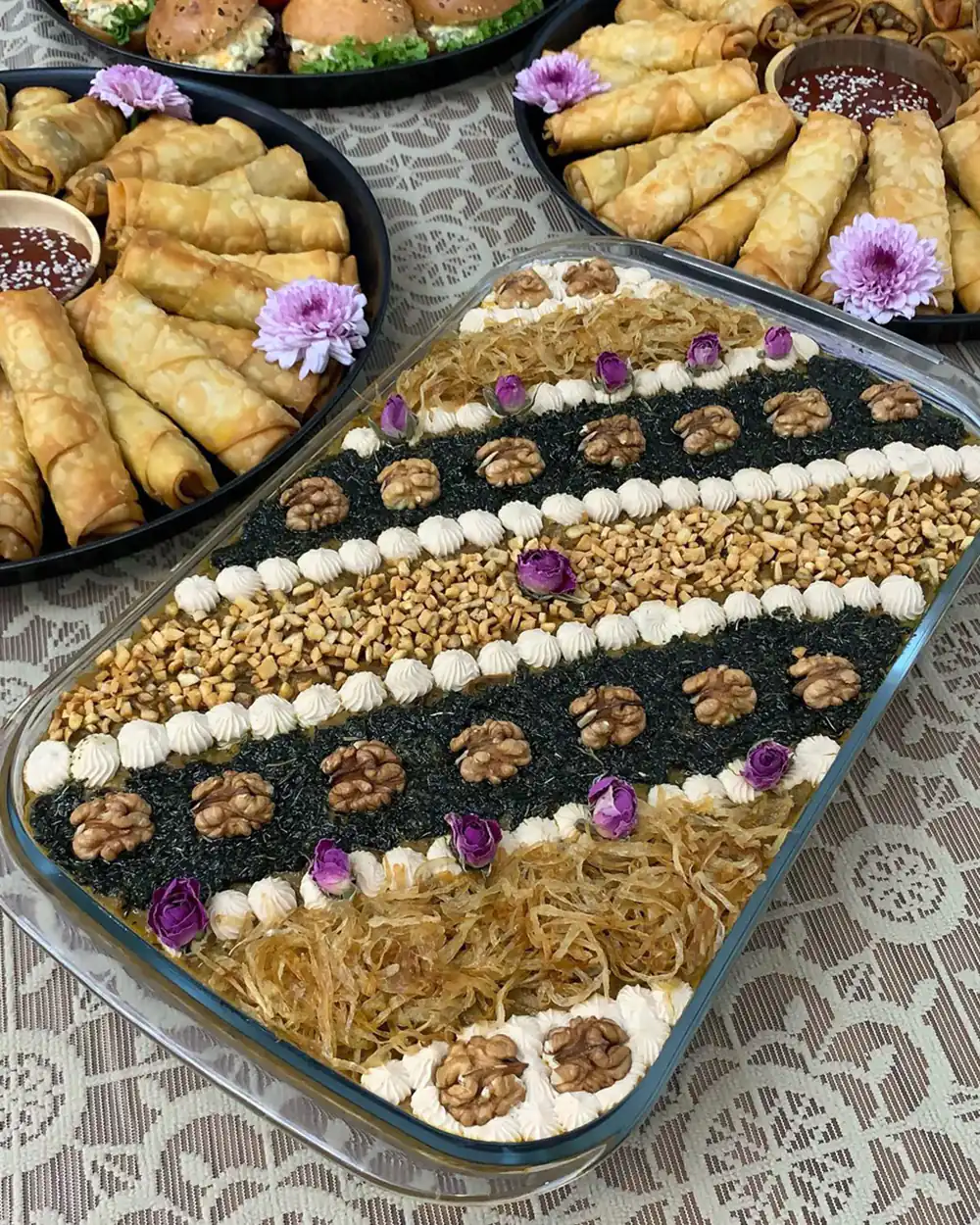 تزیین غذا ساده و شیک