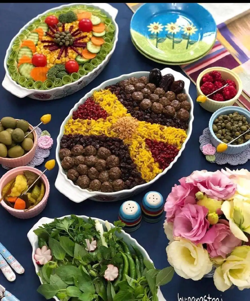 تزیین غذا ساده و شیک