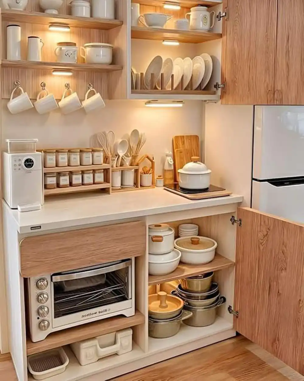چیدمان کابینت آشپزخانه شیک